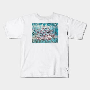 Turquoise and Pink 7 Kids T-Shirt